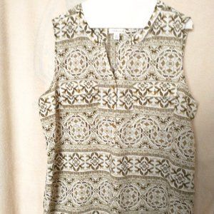 Croft & Barrow sleeveless top, size XL